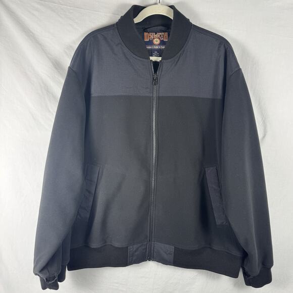 Duluth Other - Duluth Trading Co Bomber Jacket Men's XXL Black Fleece Ribbed Cuff & Hem